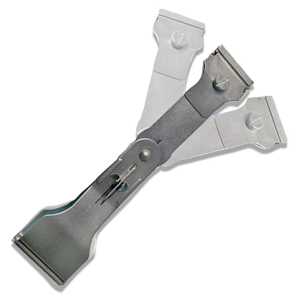Sherco-Auto folds out to three positions for versatile scraping angles