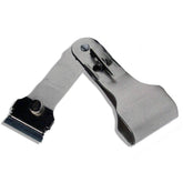 Sherco-Auto metal 3-way safety razor scraper in use on glass for adhesive removal