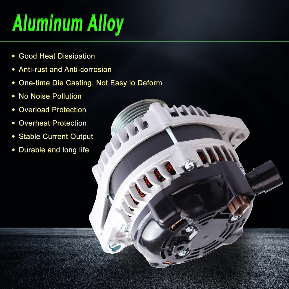 SHICHU front view of alternator demonstrating rugged construction