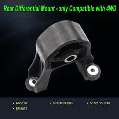 SHICHU packaging shows complete 2007-2011 engine mount kit contents