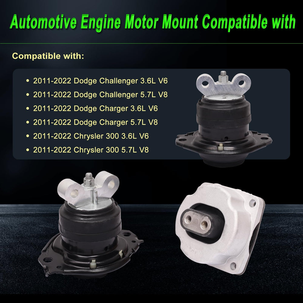 SHICHU engine mount set front-right view enhances engine stability under torque