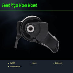 SHICHU four-mount kit packaging ready for CR-V 2.4L auto replacement.