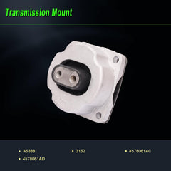 SHICHU kit visuals show 2 front mounts and 1 transmission mount