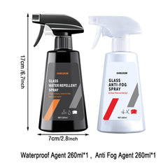 Shieldom versatile spray on different glass surfaces like mirrors and screens.