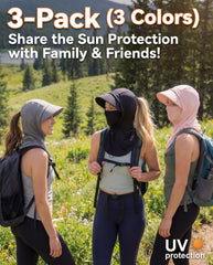 Shihanee balaclava hood ponytail-friendly design keeps hair untangled.