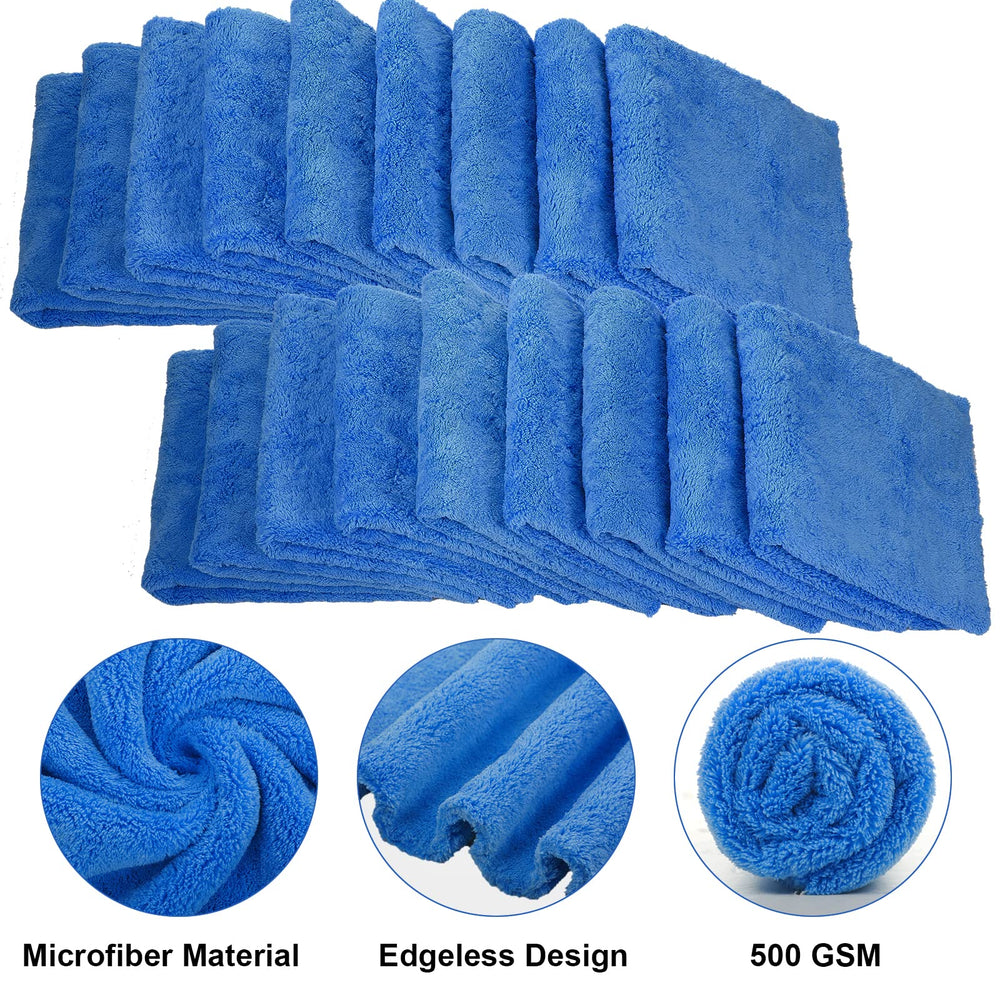 Shimeyao 16x16 inch plush towels ideal for comfortable grip and safe wiping.
