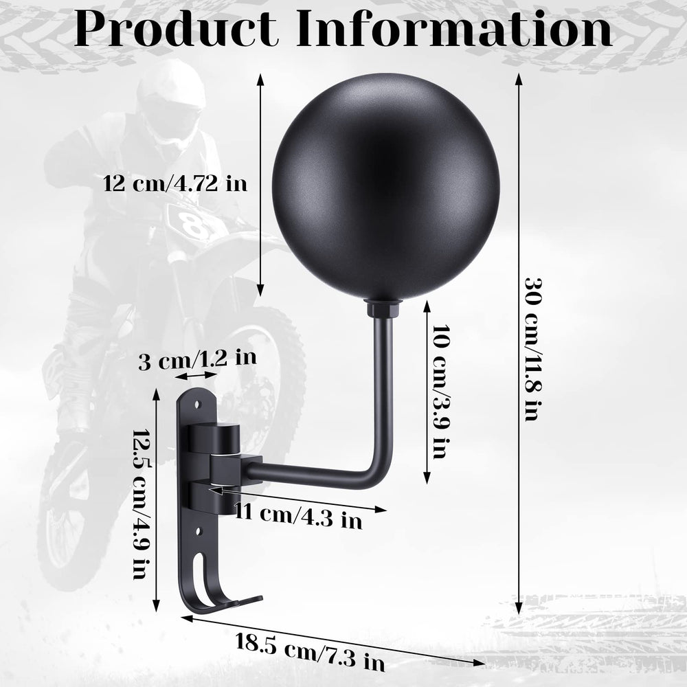 Shimeyao rotatable helmet rack shows 180-degree access for easy retrieval