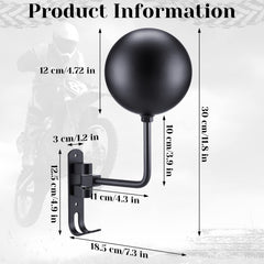 Shimeyao rotatable helmet rack shows 180-degree access for easy retrieval