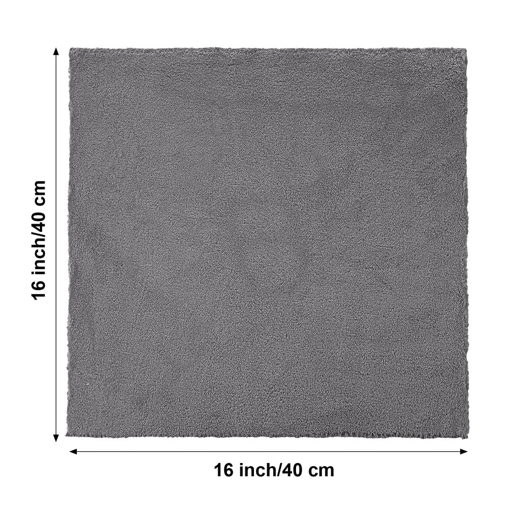 Shimeyao gray microfiber towels offer high absorbency for fast drying and minimal residue.