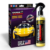 SHINE ARMOR car spray wax in action delivers showroom shine and protection.