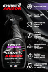 SHINE ARMOR ceramic-like protective layer on car paint