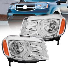 SHINESELL Pilot headlights assembly front-left deliver clear halogen illumination for night driving