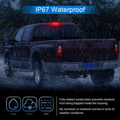 SHINEFIT 3rd brake light compatibility chart highlights fit for multiple models