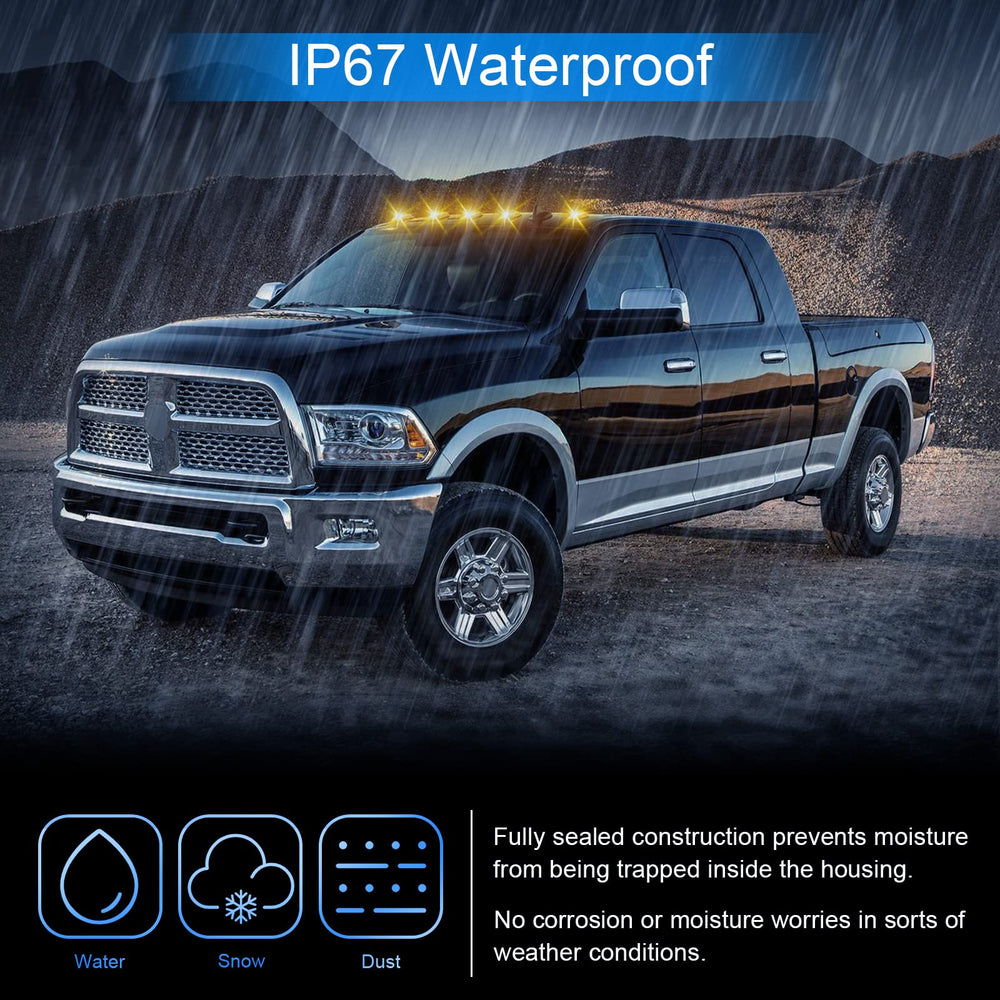 SHINEFIT rugged cab light with durable ABS/PC housing withstands road debris.