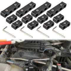 SHINEHOME 12pc set with spark plug wire separators for a neat engine bay