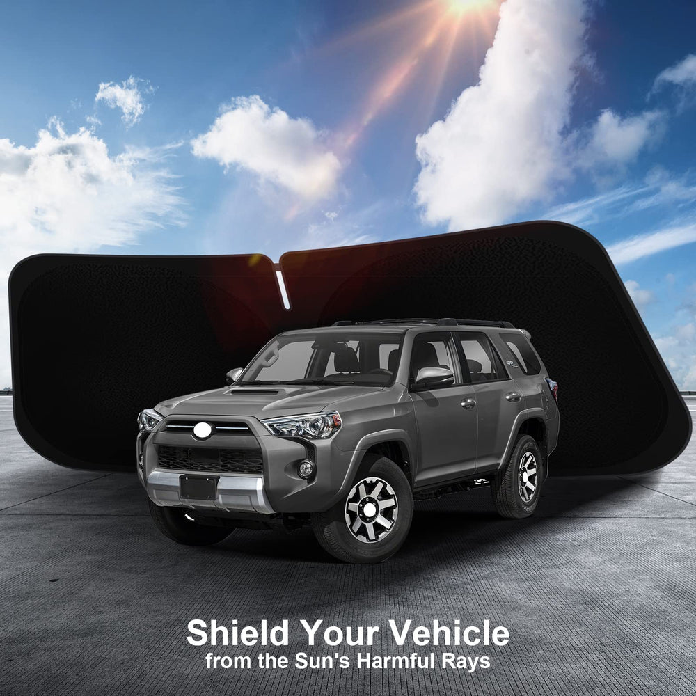 SHINEHOME 4Runner sun shade helps preserve leather and dashboard