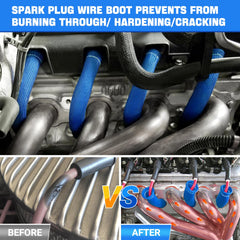 SHINEHOME boot sleeve installation step visual for quick fit.