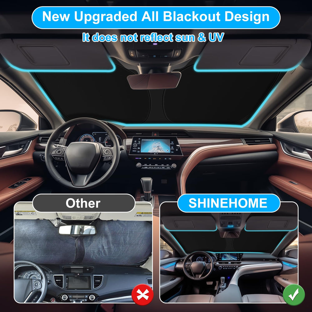 SHINEHOME Camry sunshade easy to install without tools in seconds