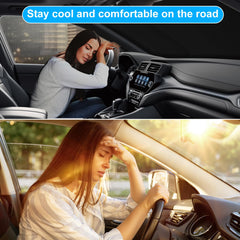 SHINEHOME CR-V sun shade silver-reflection layer reduces glare.