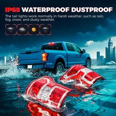 SHINEHOME F150 IP68 weatherproof tail light withstands rain and dust