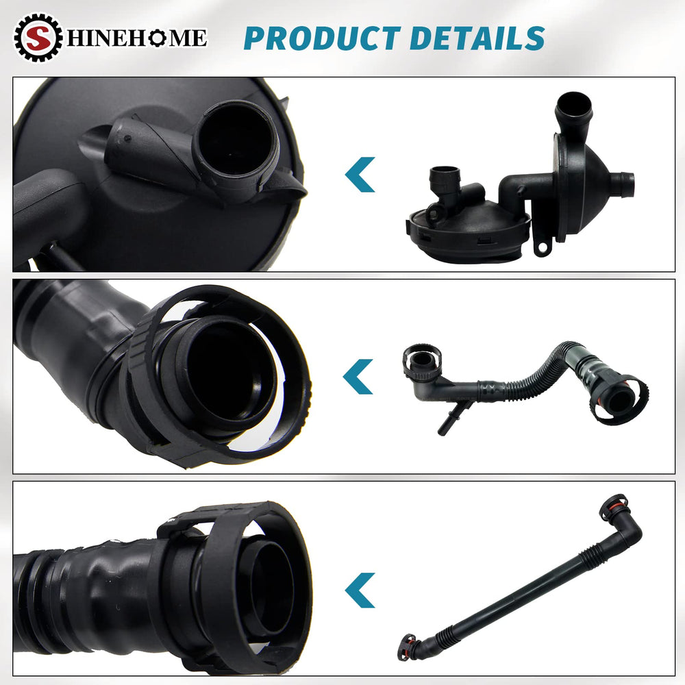 SHINEHOME 3-series hose kit components laid out for easy DIY installation.
