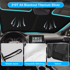 SHINEHOME Rav4 sunshade double-layer design reflects sun and reduces cabin heat.