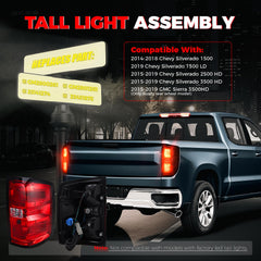 SHINEHOME Silverado right tail light improves signaling for safety.