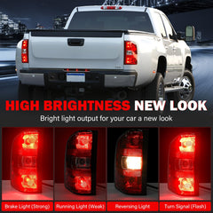 SHINEHOME Silverado tail lights right passenger: balanced illumination and safer signaling