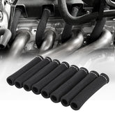 SHINEHOME spark plug boot sleeve with 6 inch length providing heat protection for boots