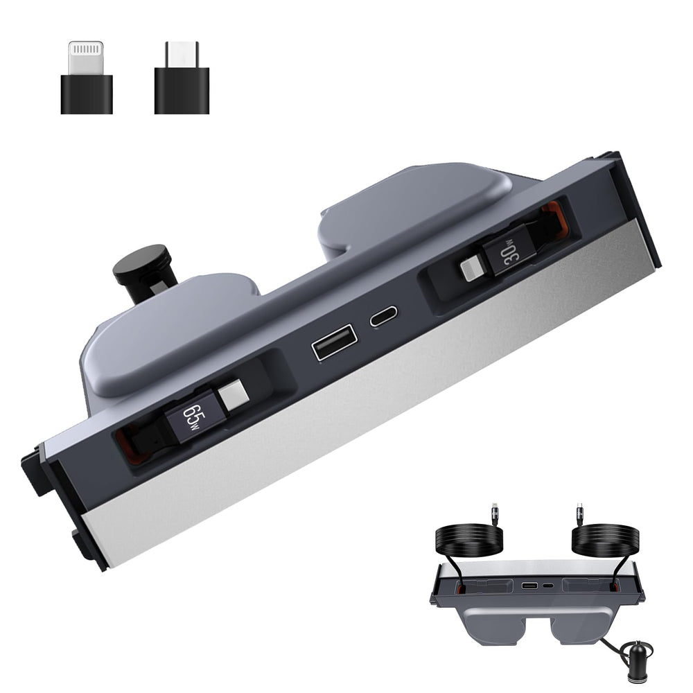 SHINELINERS 65W USB charger hub for Tesla Model Y Juniper, fast charging