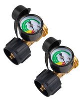 SHINESTAR upgraded propane tank gauge front view with clear readings