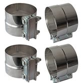Shineyoo 4inch lap joint clamp closeup shows durable stainless steel.