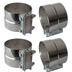 Shineyoo 4inch lap joint clamp closeup shows durable stainless steel.