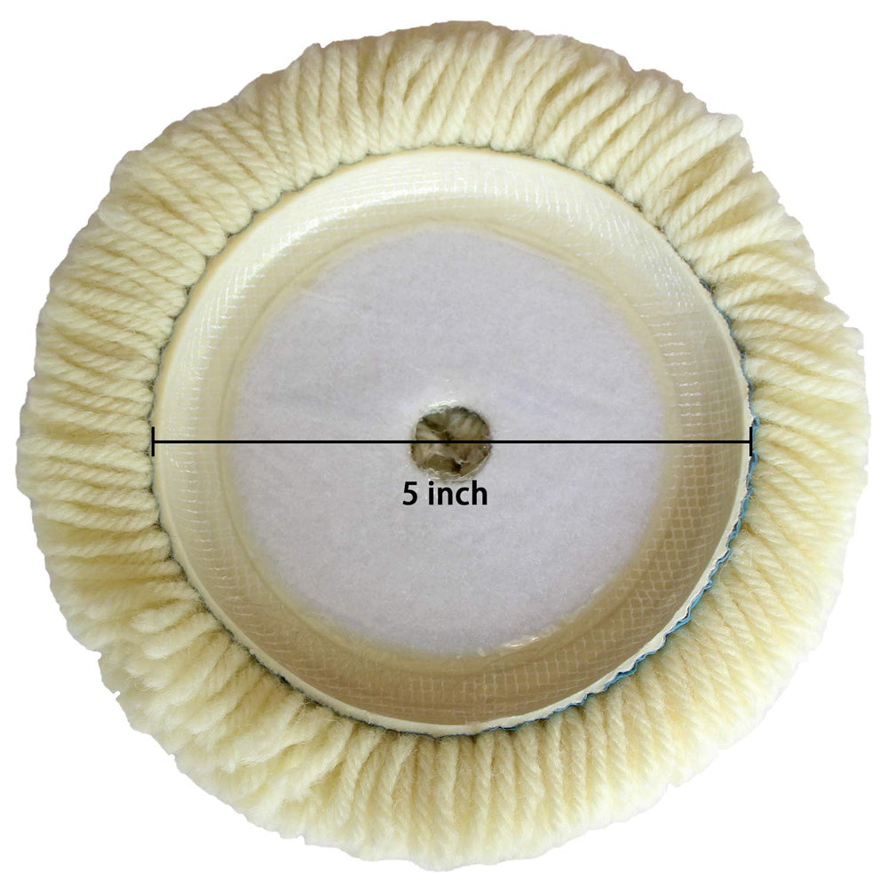 Close-up of Shineyoo natural wool pads highlighting fibers for a smooth finish.