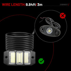 Shinight 72 LEDs provide intense brightness across a wide 180° angle