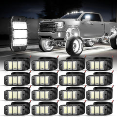 Shinight white rock light 6000K LEDs for broad night visibility