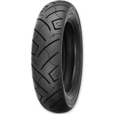 Shinko 777 Front H.D. tire, side view on cruiser, stability