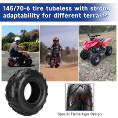 SHIQINHA 145/70-6 tools included with rasp and insert tools for repairs