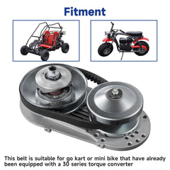 SHIQINHA 5959 belt installed on Predator 212cc mini bike improves response.