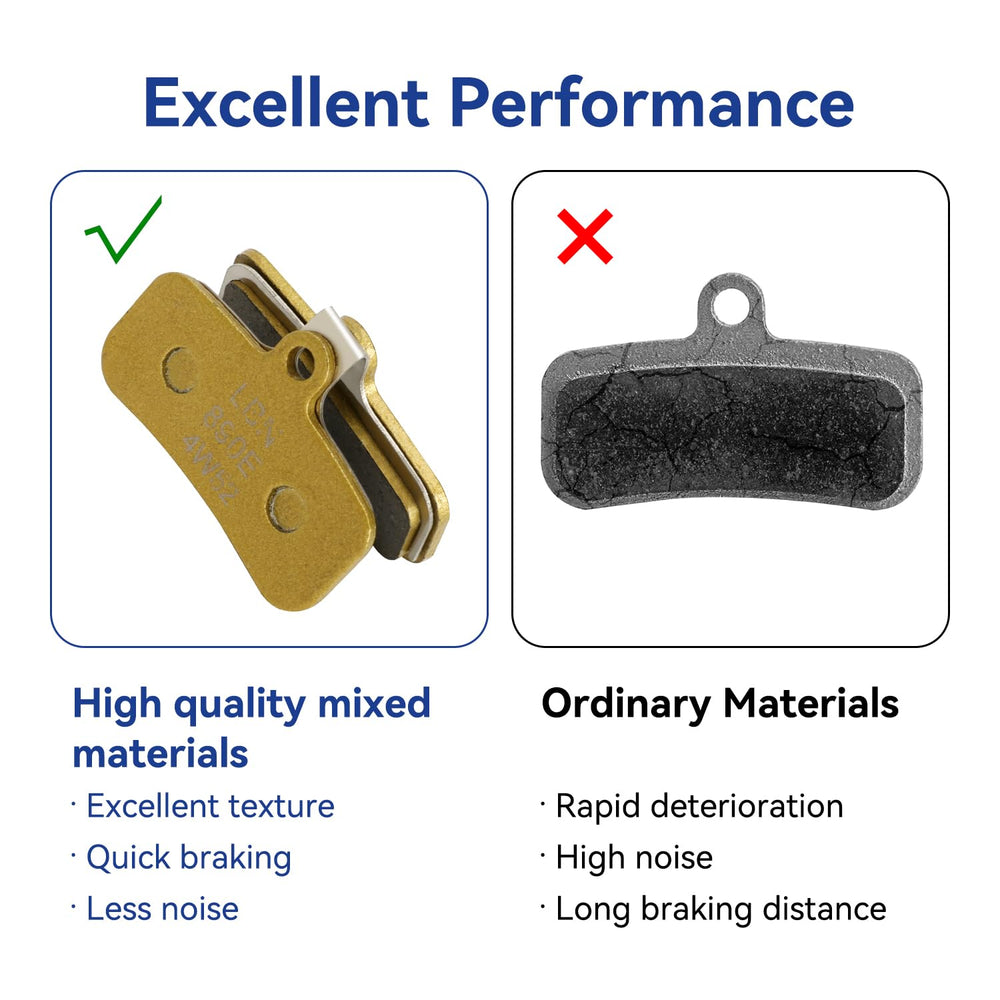 SHIQINHA included spring clip and cotter pins ensure secure pad fit