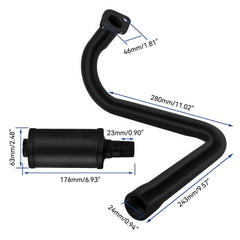 Heat shield protects rider and plastics from hot exhaust