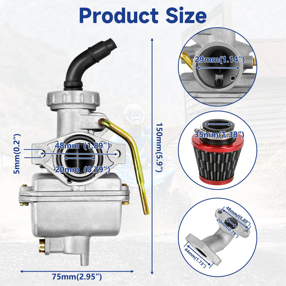 SHIQINHA ignition coil and CDI deliver consistent spark.
