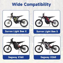 SHIQINHA imitation carbon fiber twist throttle adds stylish, ergonomic grip.