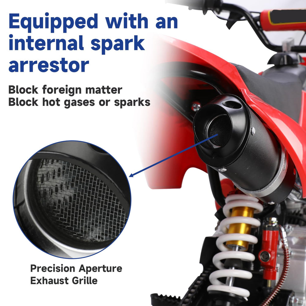 SHIQINHA Lifan-compatible muffler offering reliable performance on compatible bikes.