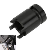 SHIQINHA lock-nut removal tool 4-pin swing arm socket in action on Sur-Ron and Segway bikes.