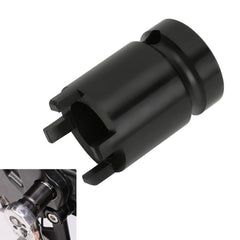 SHIQINHA lock-nut removal tool 4-pin swing arm socket in action on Sur-Ron and Segway bikes.