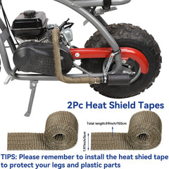 Noise-reducing muffler makes riding quieter and more comfortable