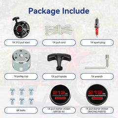 SHIQINHA included bolts and stickers accompany the starter for a complete replacement.