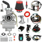 SHIQINHA PZ20 carburetor kit with air filter improves throttle response.
