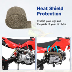SHIQINHA reduced-noise exhaust showing a balanced, quieter ride experience.